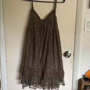 Brown lace ryu dress